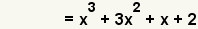 (f+g)(x)=x^3+3x^2+x+2