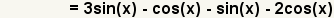 (p-q)(x)=3sin(x)-cos(x)-sin(x)-2cos(x)